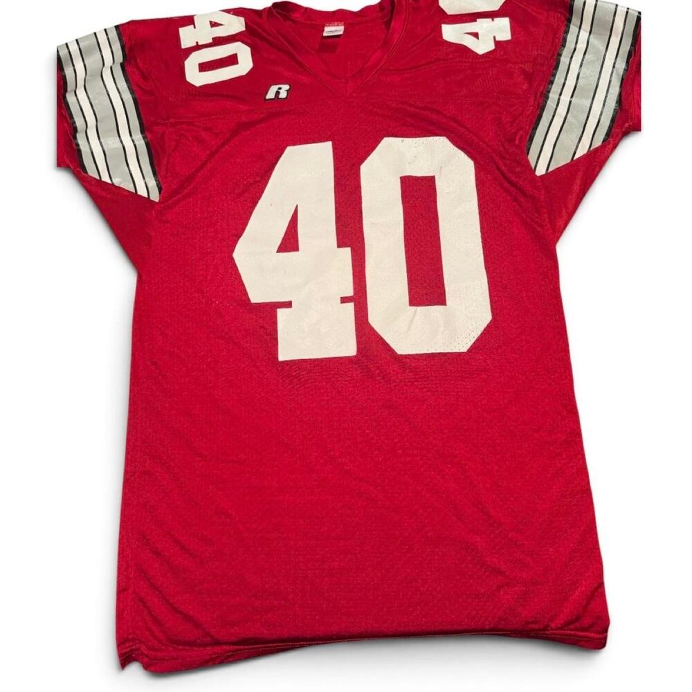 Russell Athletic Game-Worn Football Jersey Red Men’s Large